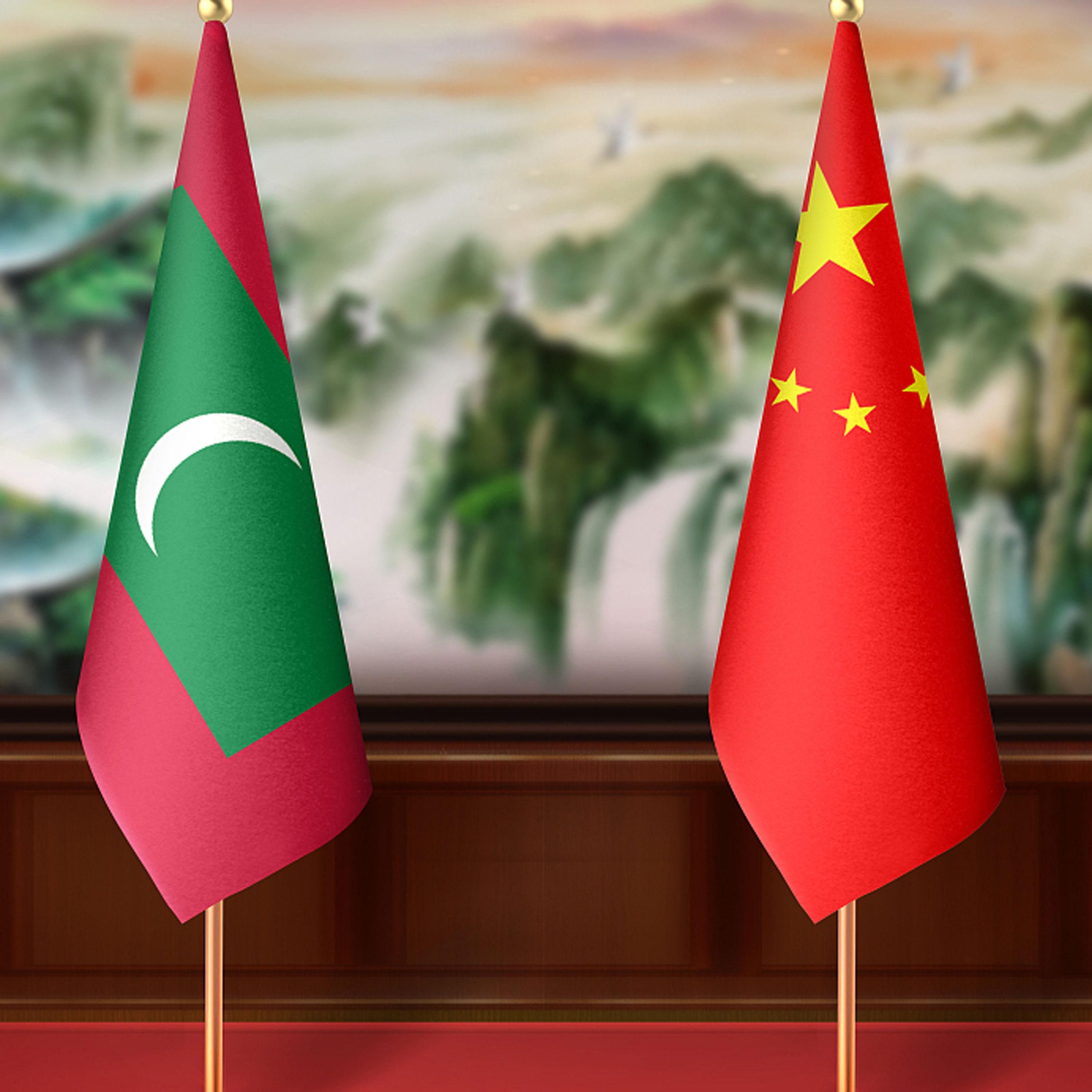 Chinese, Maldivian presidents hold talks
