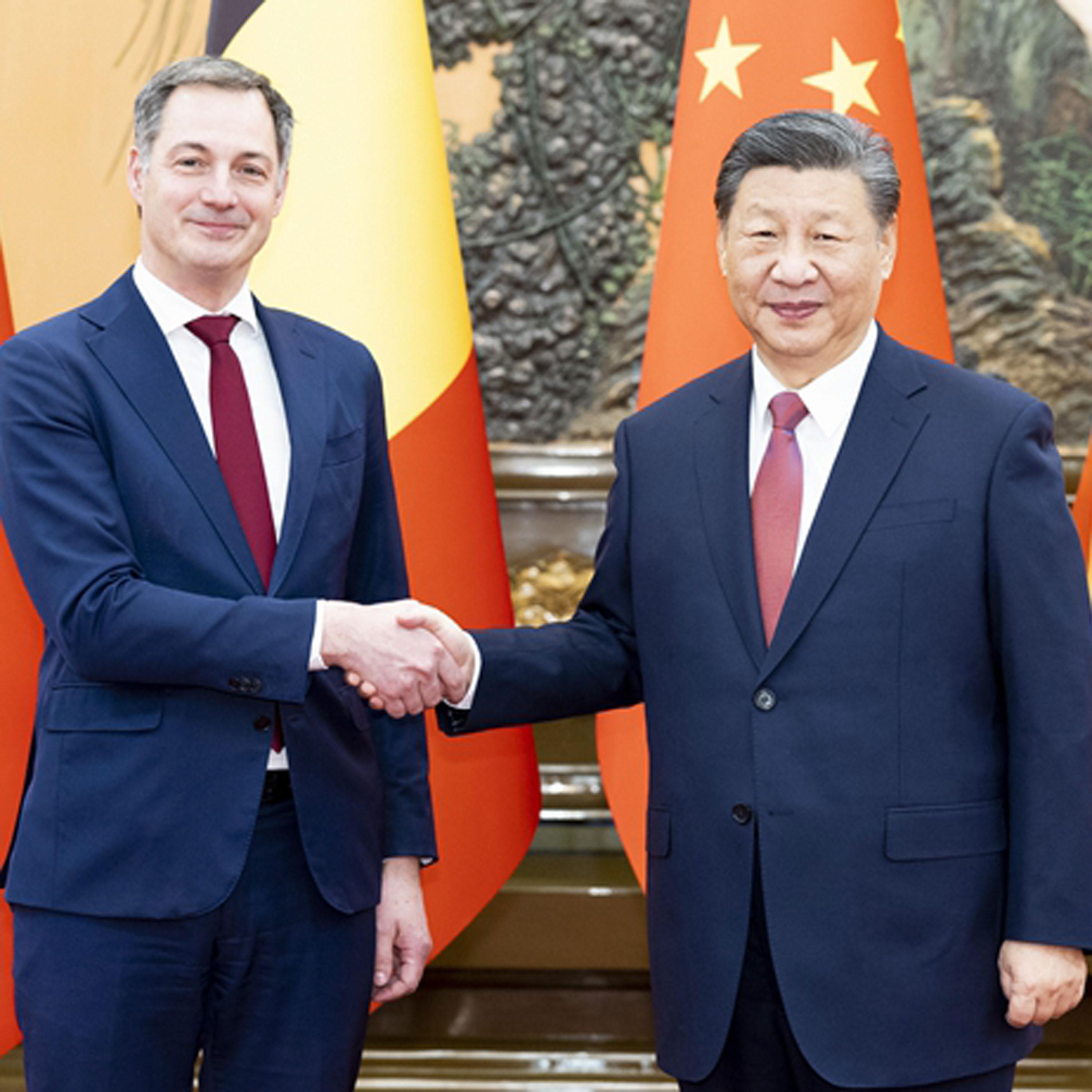 Chinese president looks forward to better ties with Belgium, EU