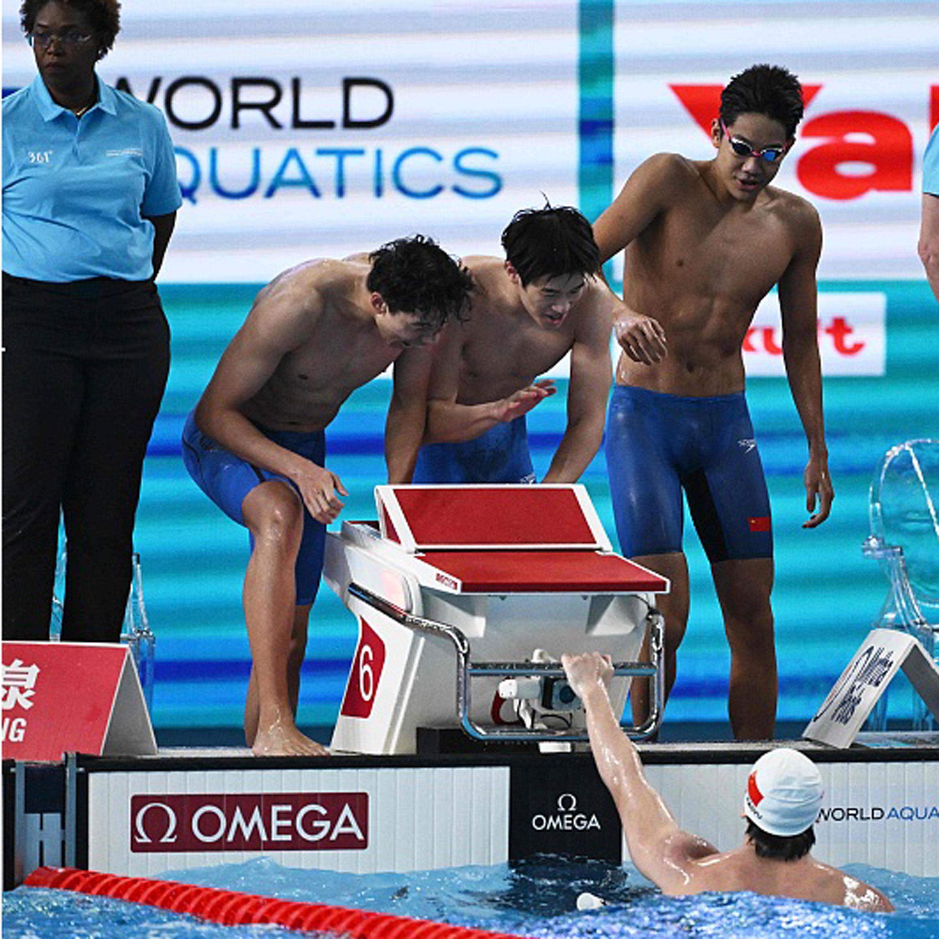 Pan's world record break leads China to relay gold at swimming worlds