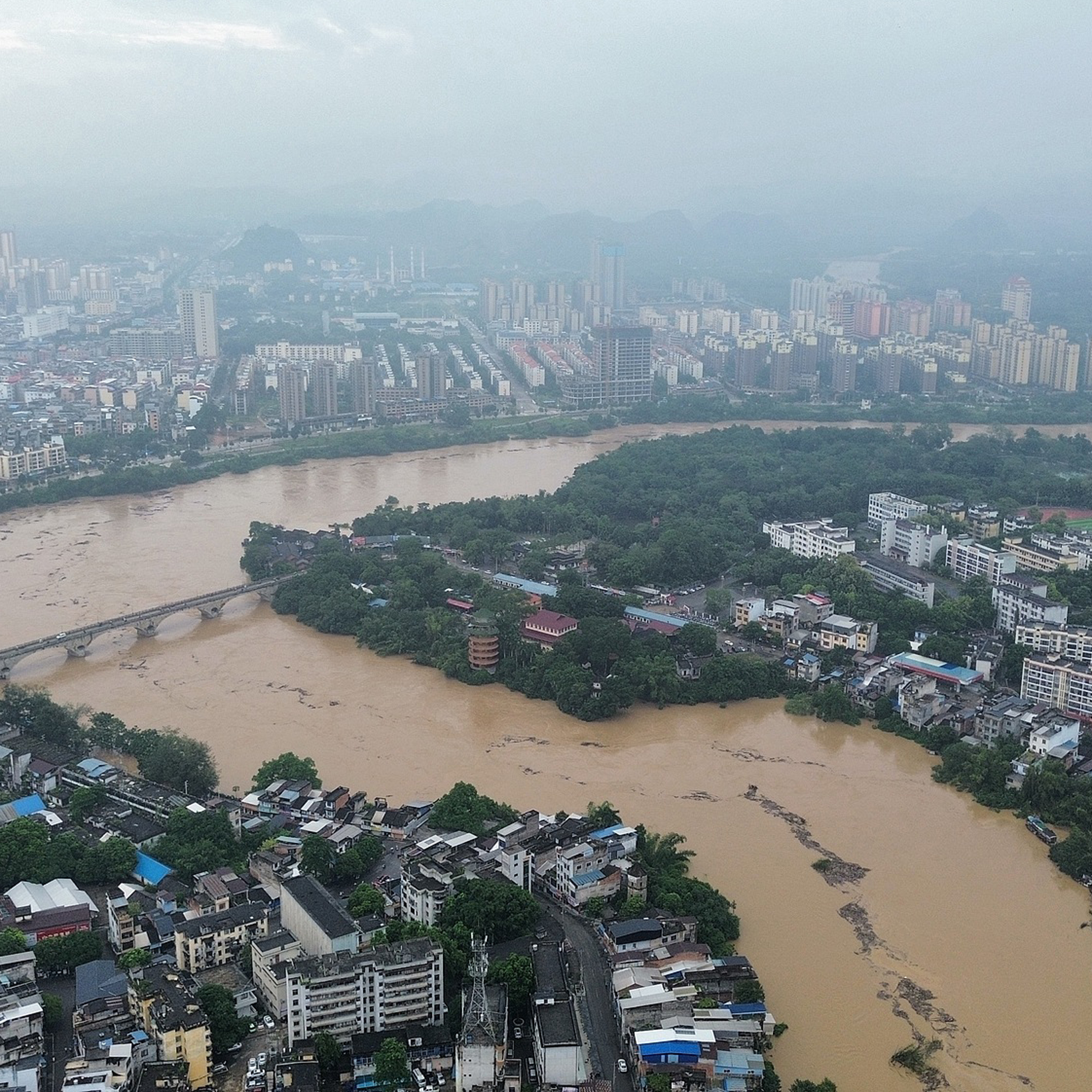 Measures taken to deal with potential floods in Guangxi