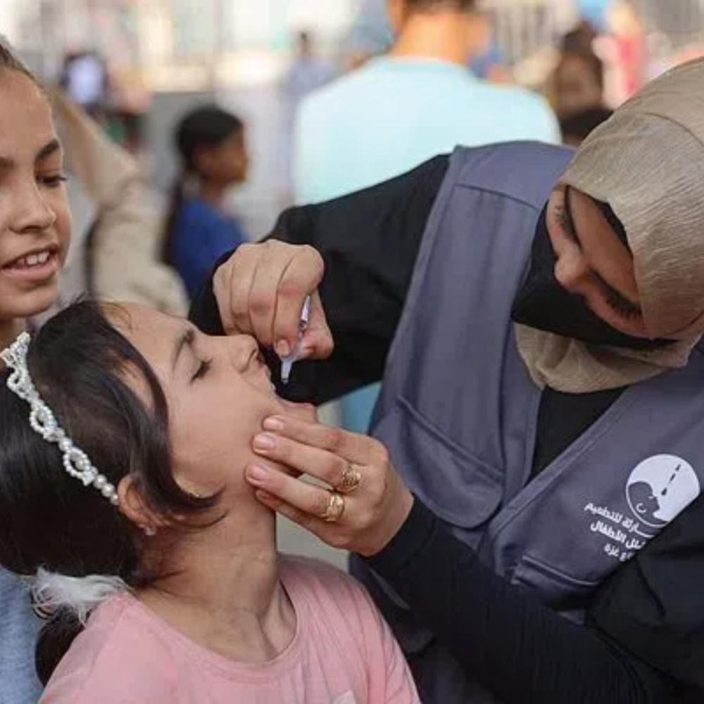 Polio vaccination campaign reaches 82% of targeted Gaza children