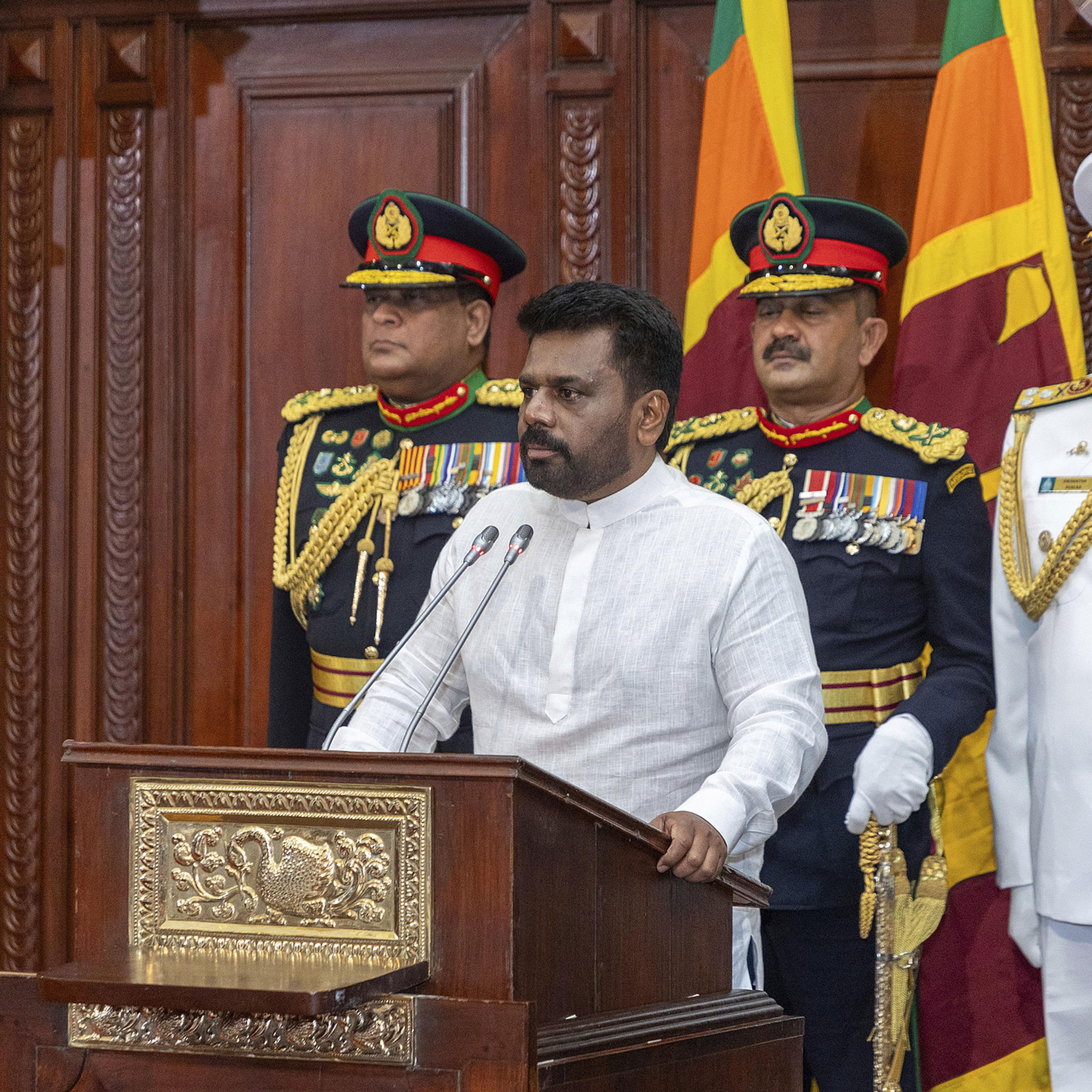 Anura Kumara Dissanayake sworn in as Sri Lankan president