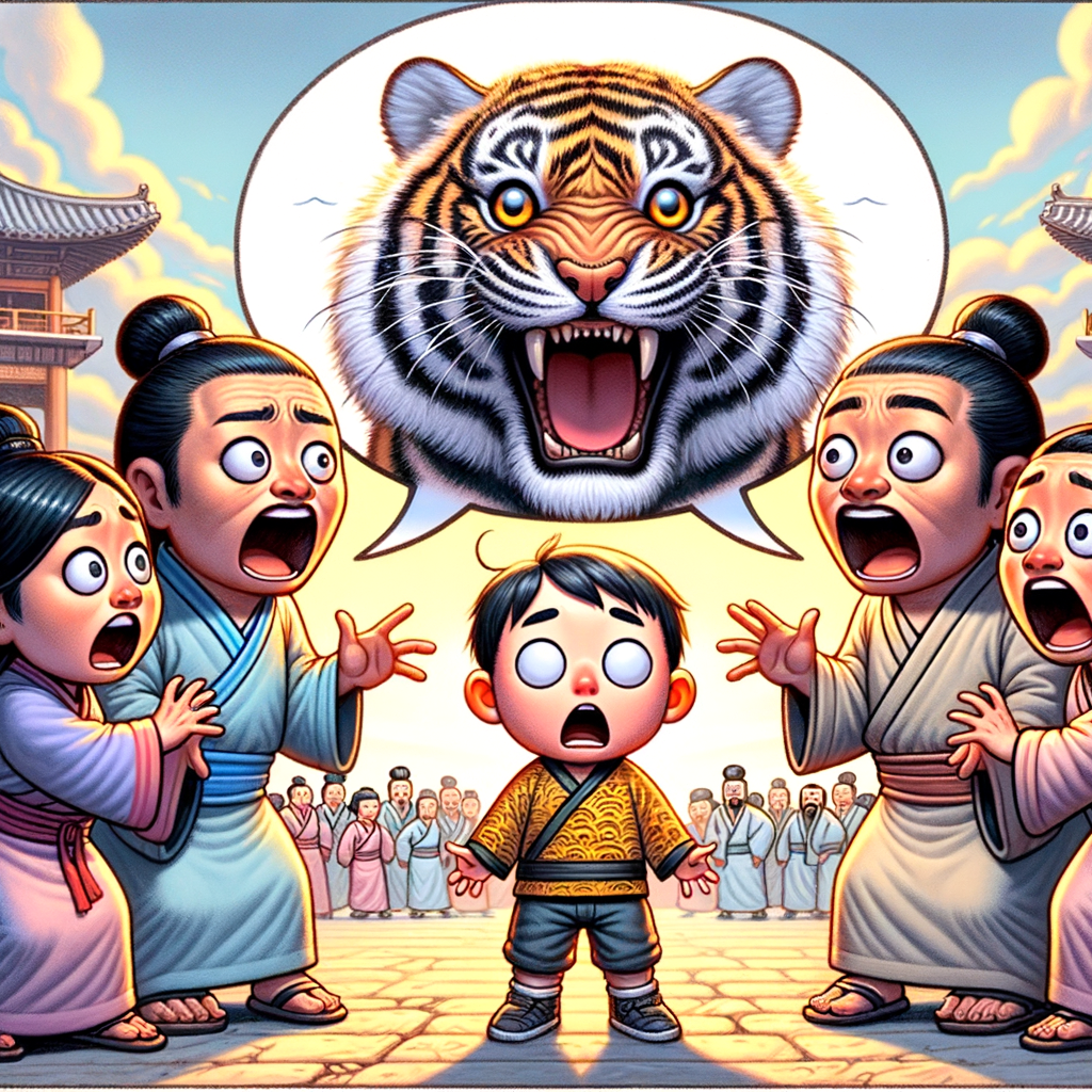 Palabras de tres personas inventan un tigre episode artwork