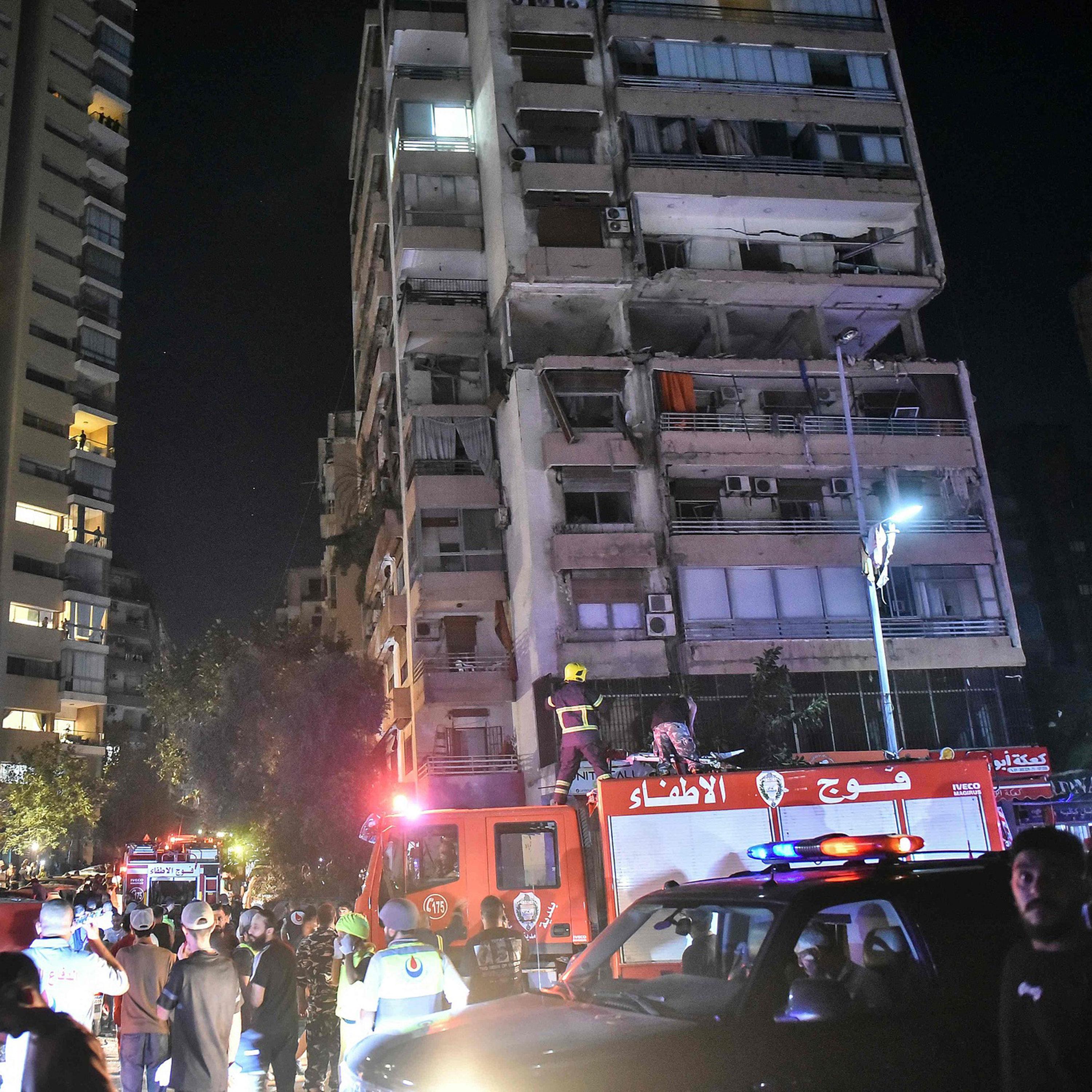 Three killed in Israeli airstrike on residential building in Beirut