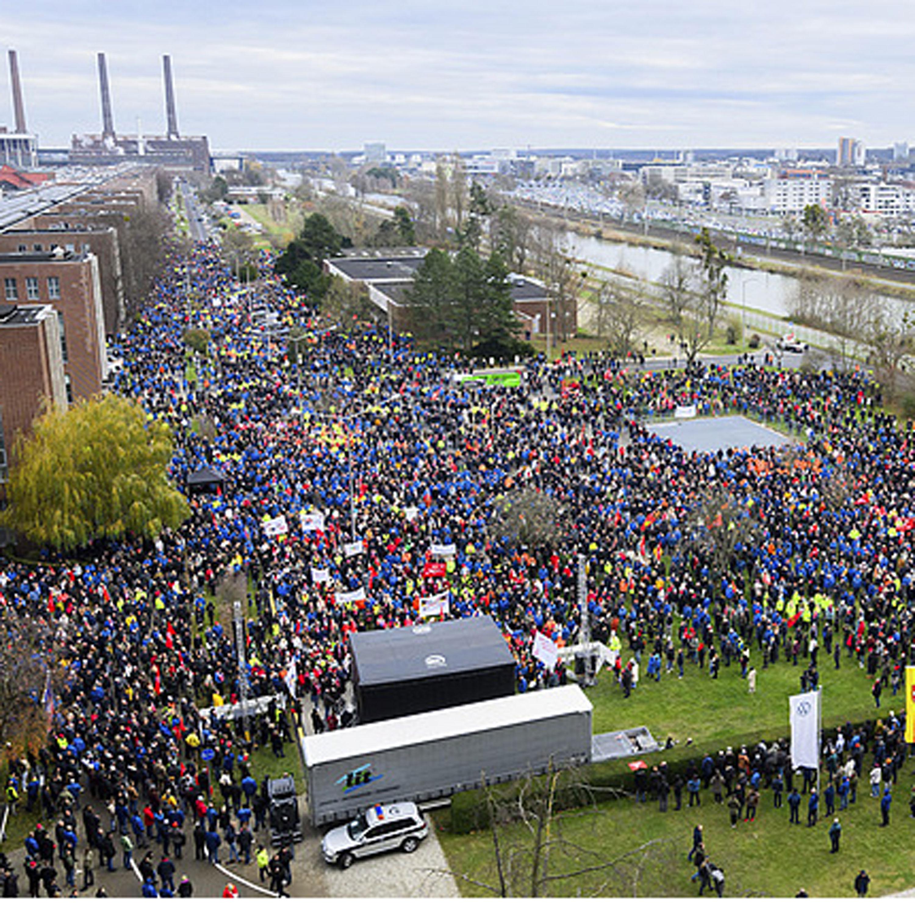 Volkswagen workers across Germany strike over cost-cutting plans
