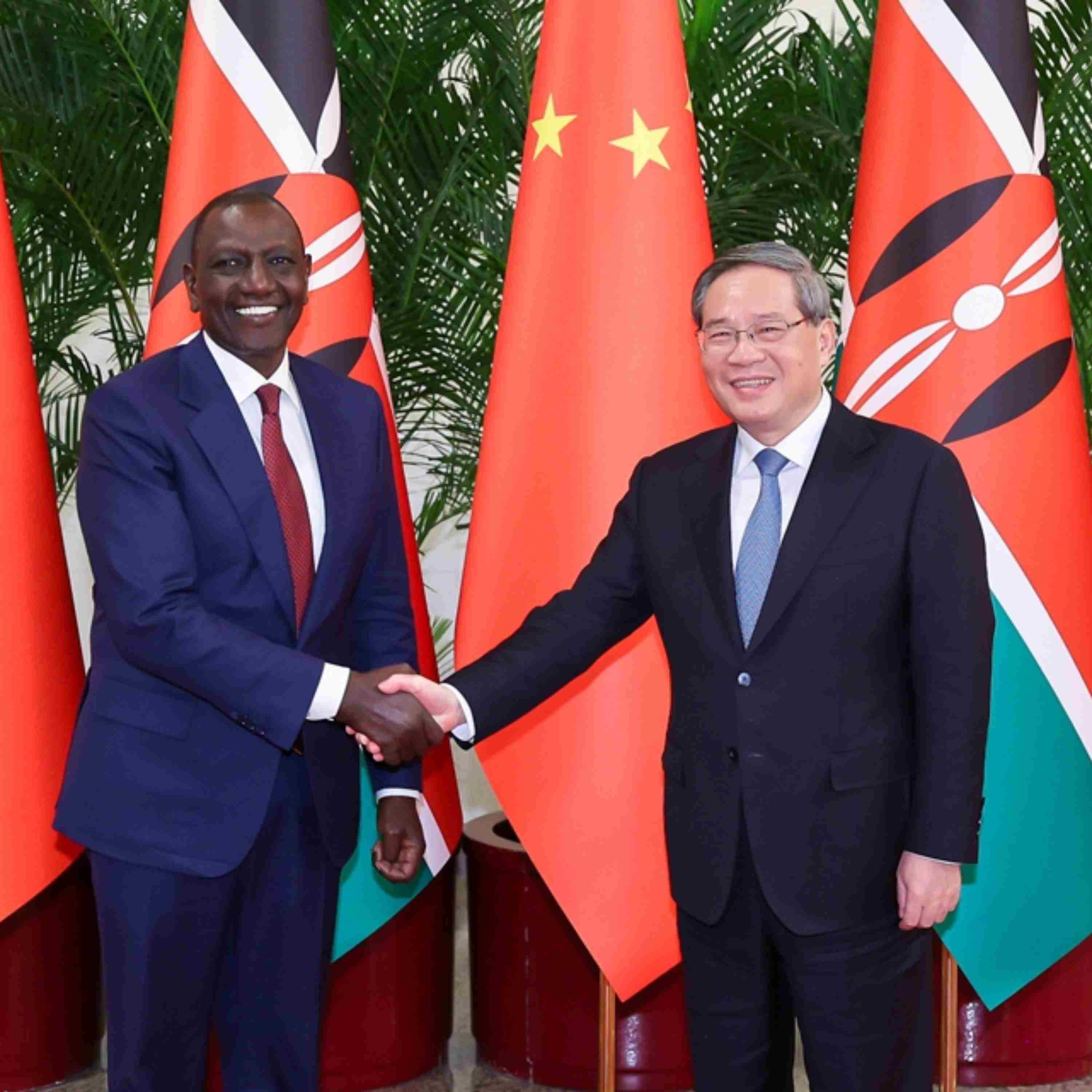 Chinese premier meets Kenyan president