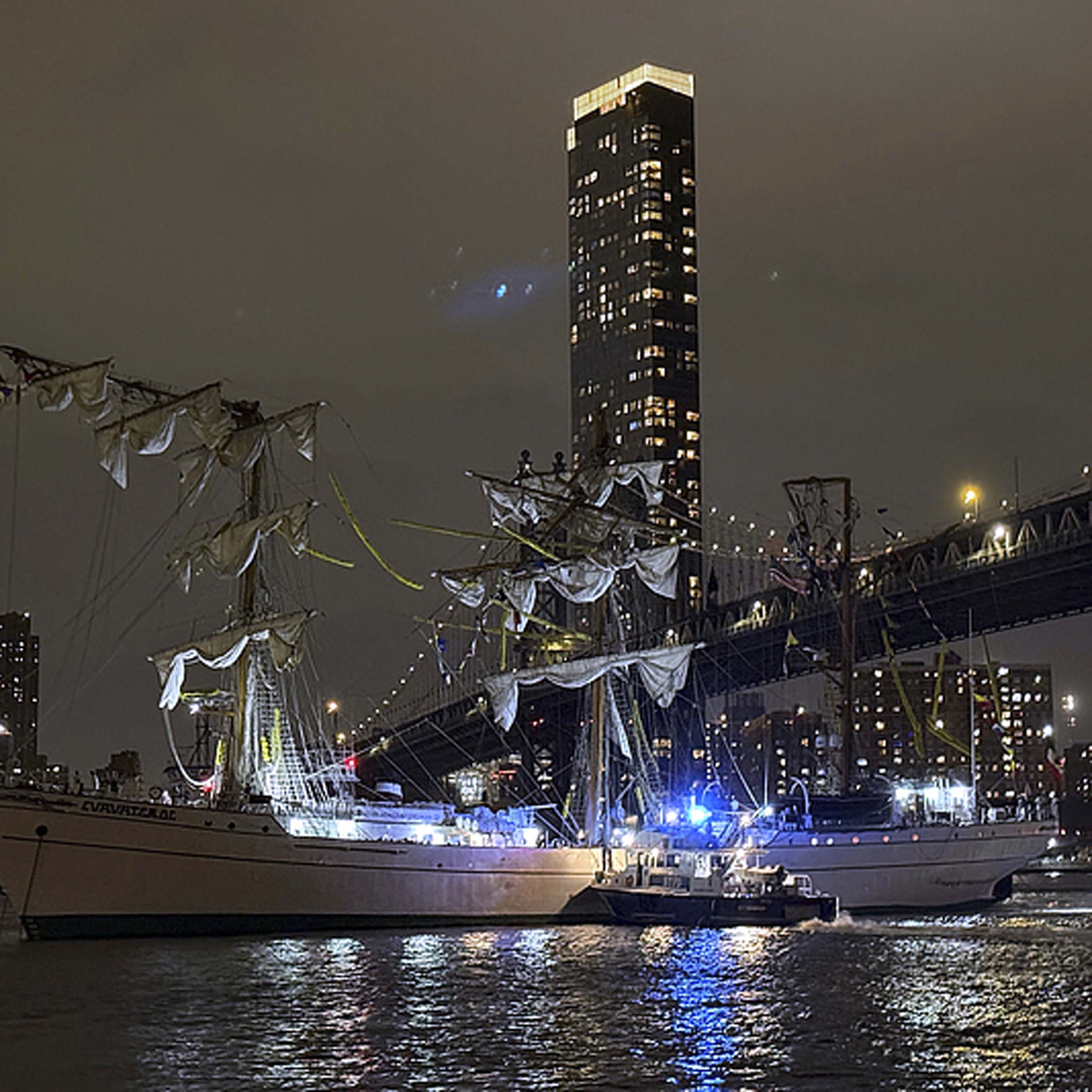 Dozens injured in ship collision with bridge in New York