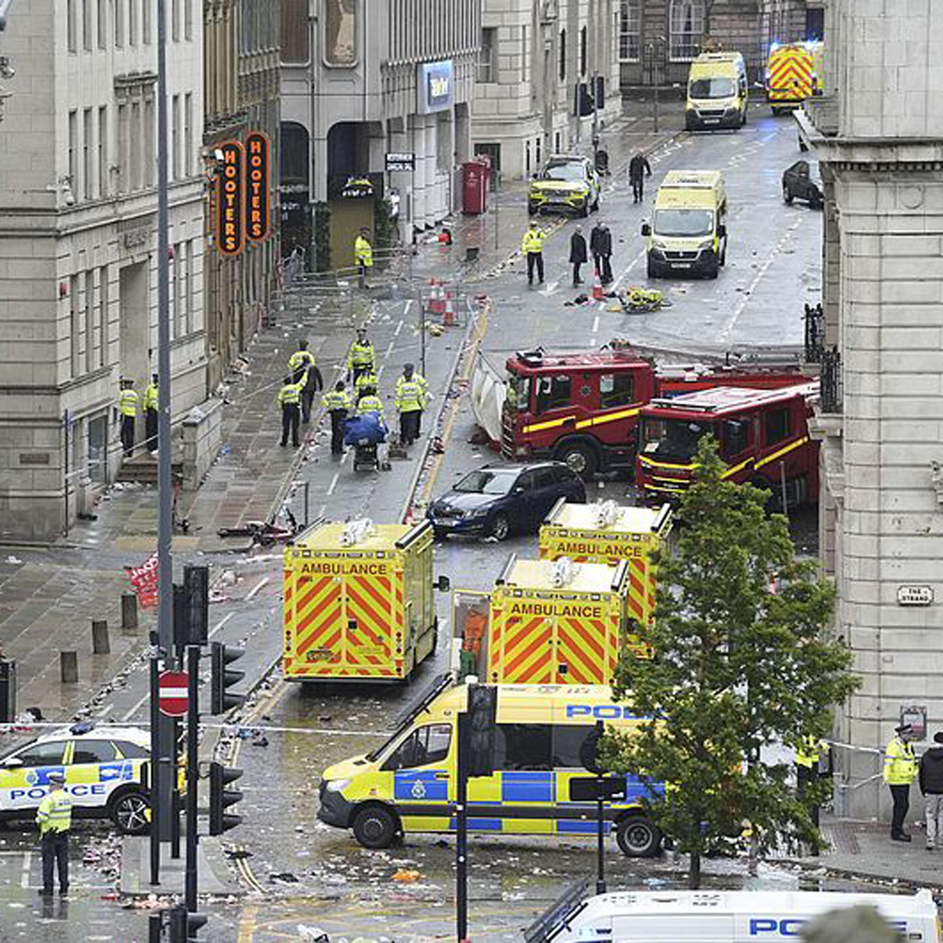 Police say the driver who ploughed into soccer fans in Liverpool acted alone