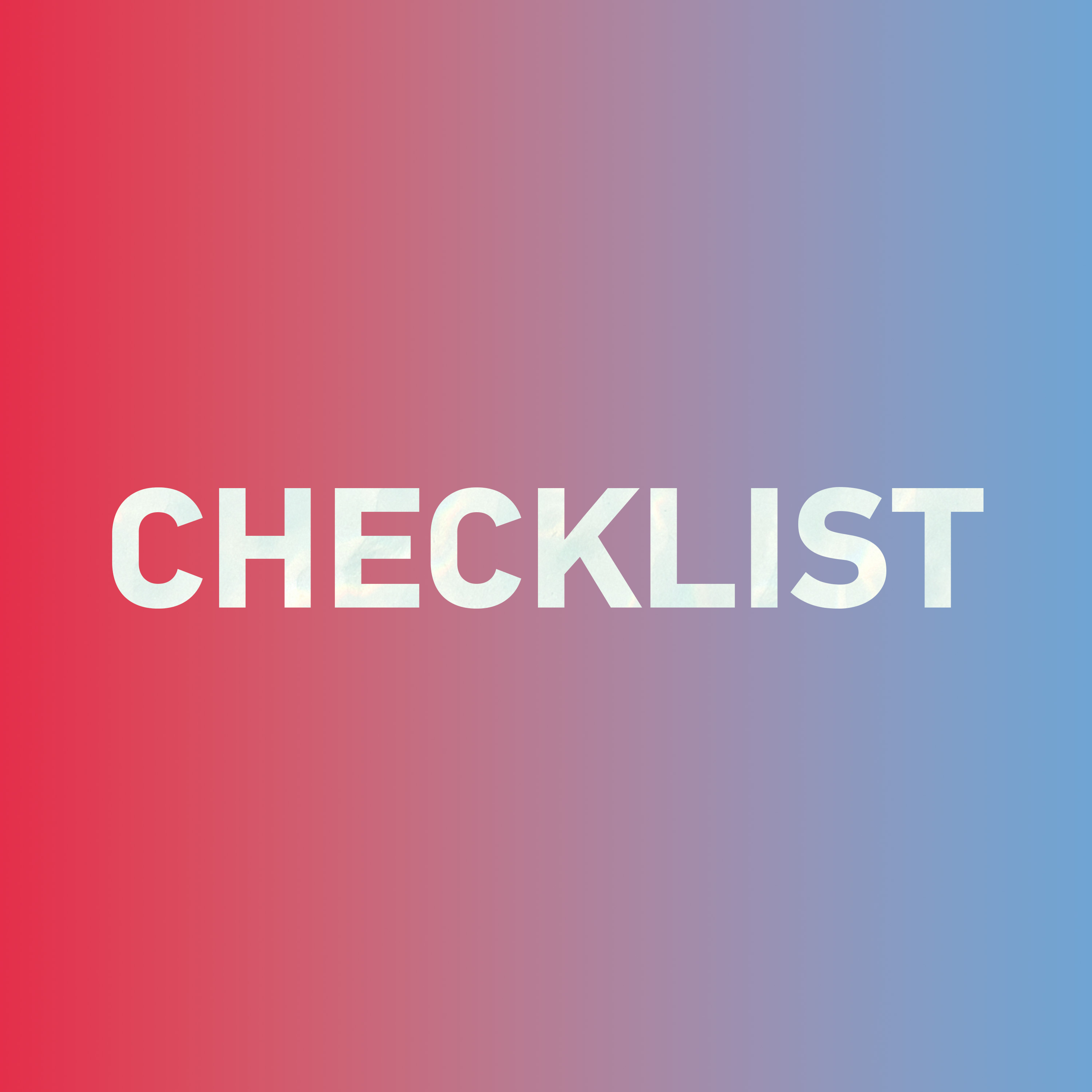 Special: How to say "checklist 清单" in Chinese?