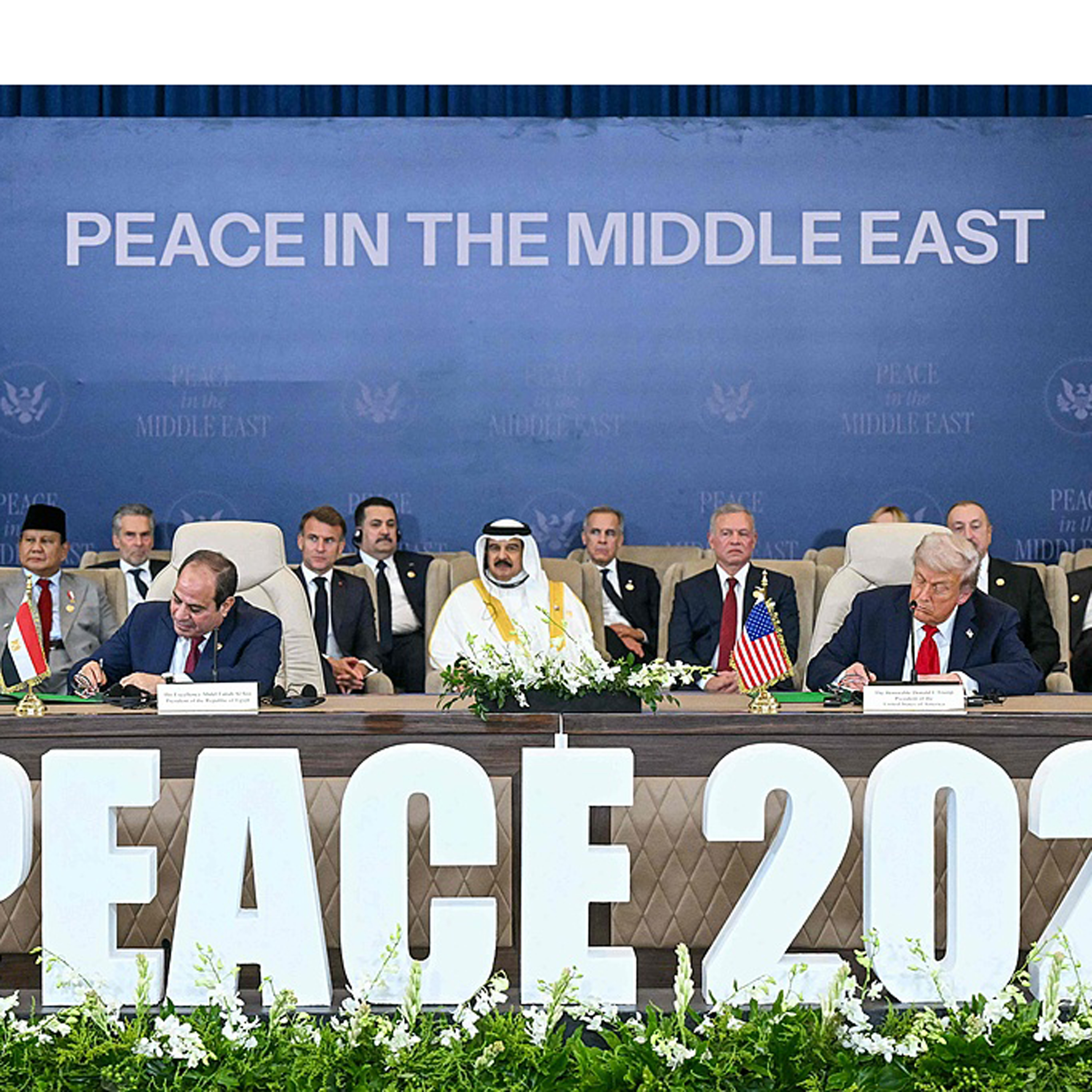 Document to support Gaza ceasefire deal signed at summit in Egypt
