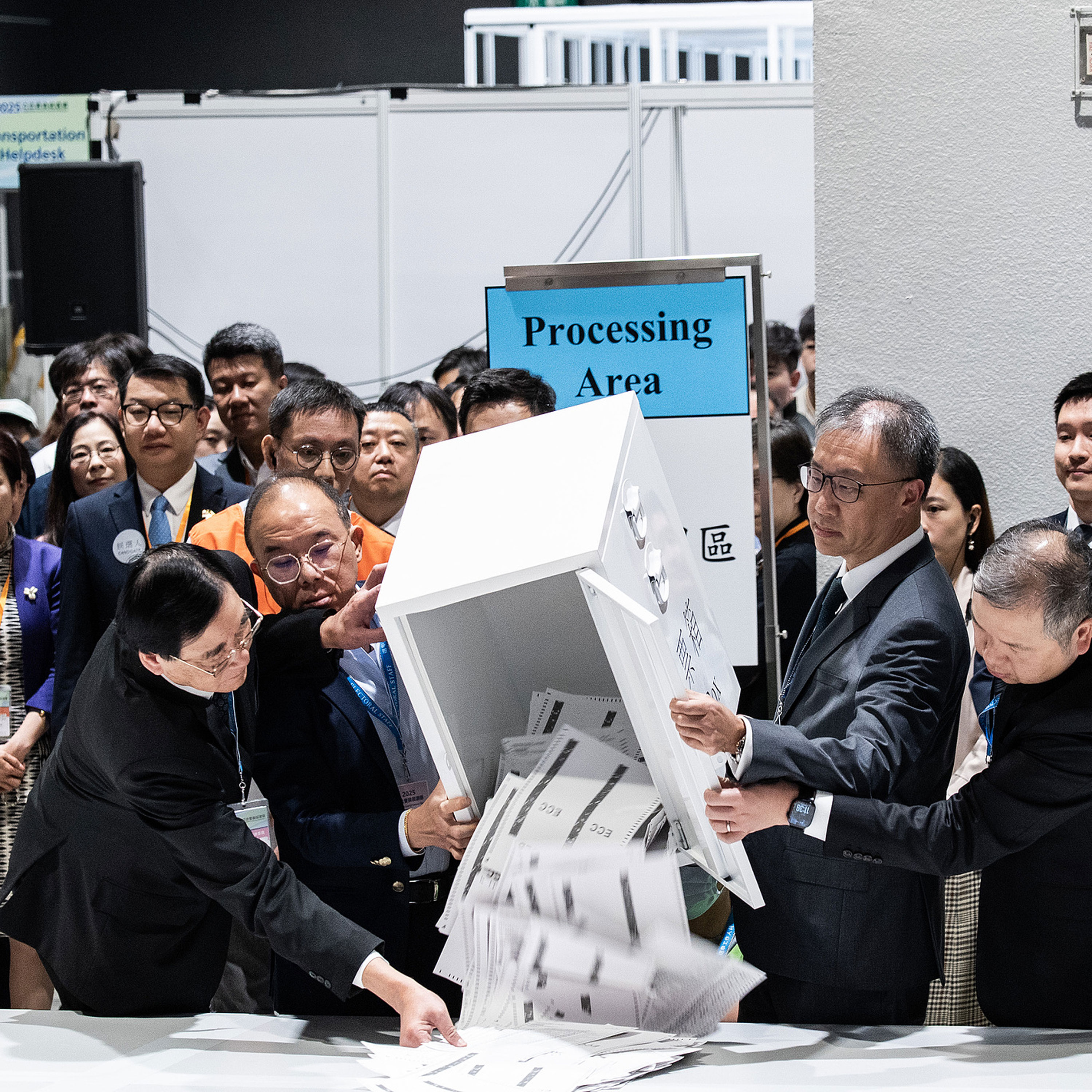 90 elected members of Hong Kong's 8th-term LegCo