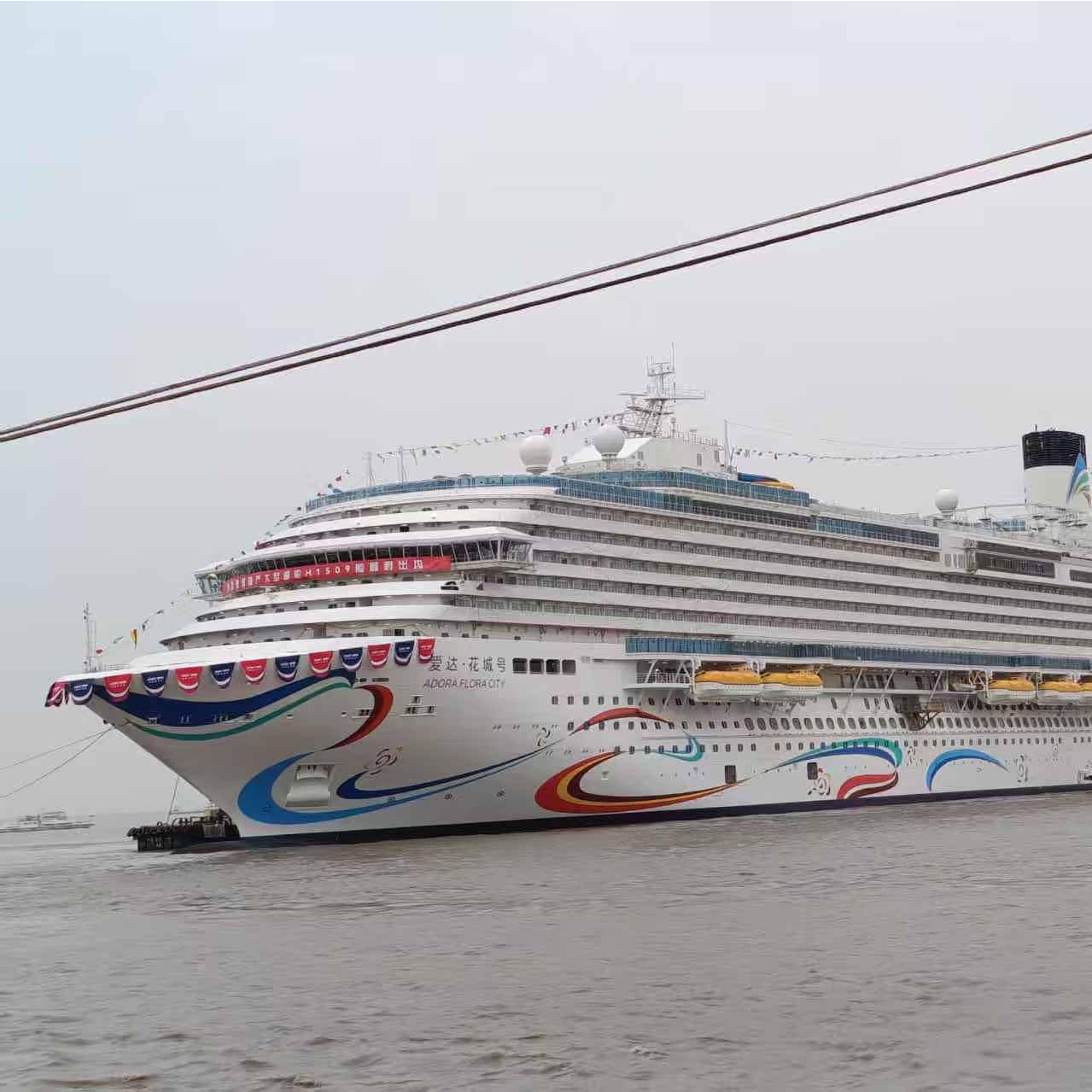 China's second large cruise ship undocks in Shanghai