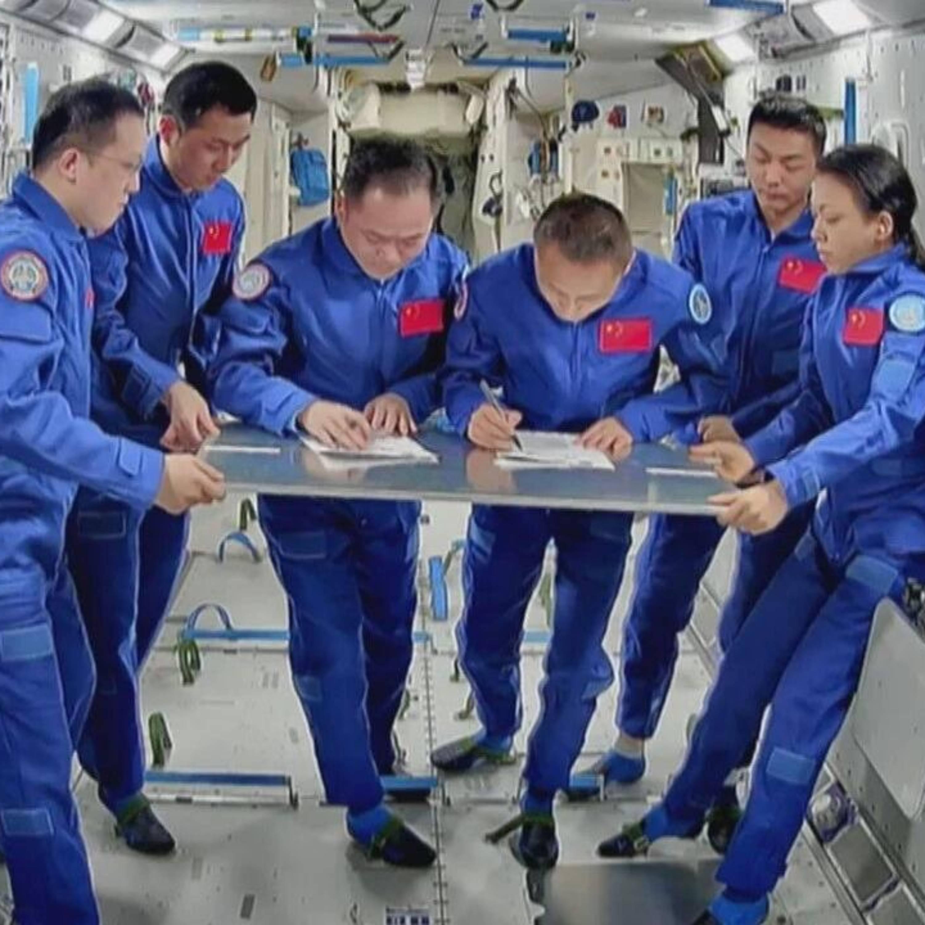 Crews complete handover aboard China's space station