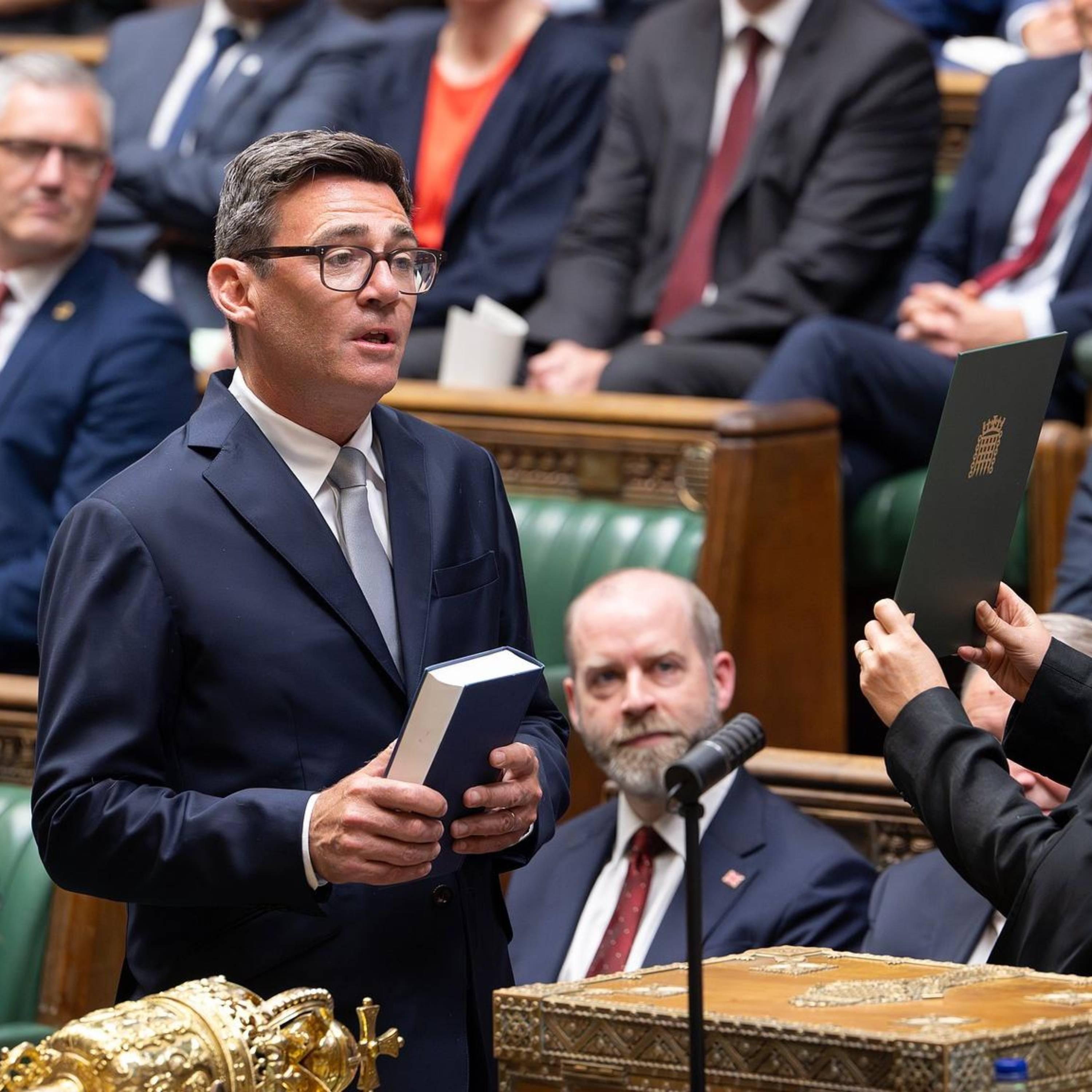 Burnham sworn in as British Labour MP after Starmer resigns episode artwork
