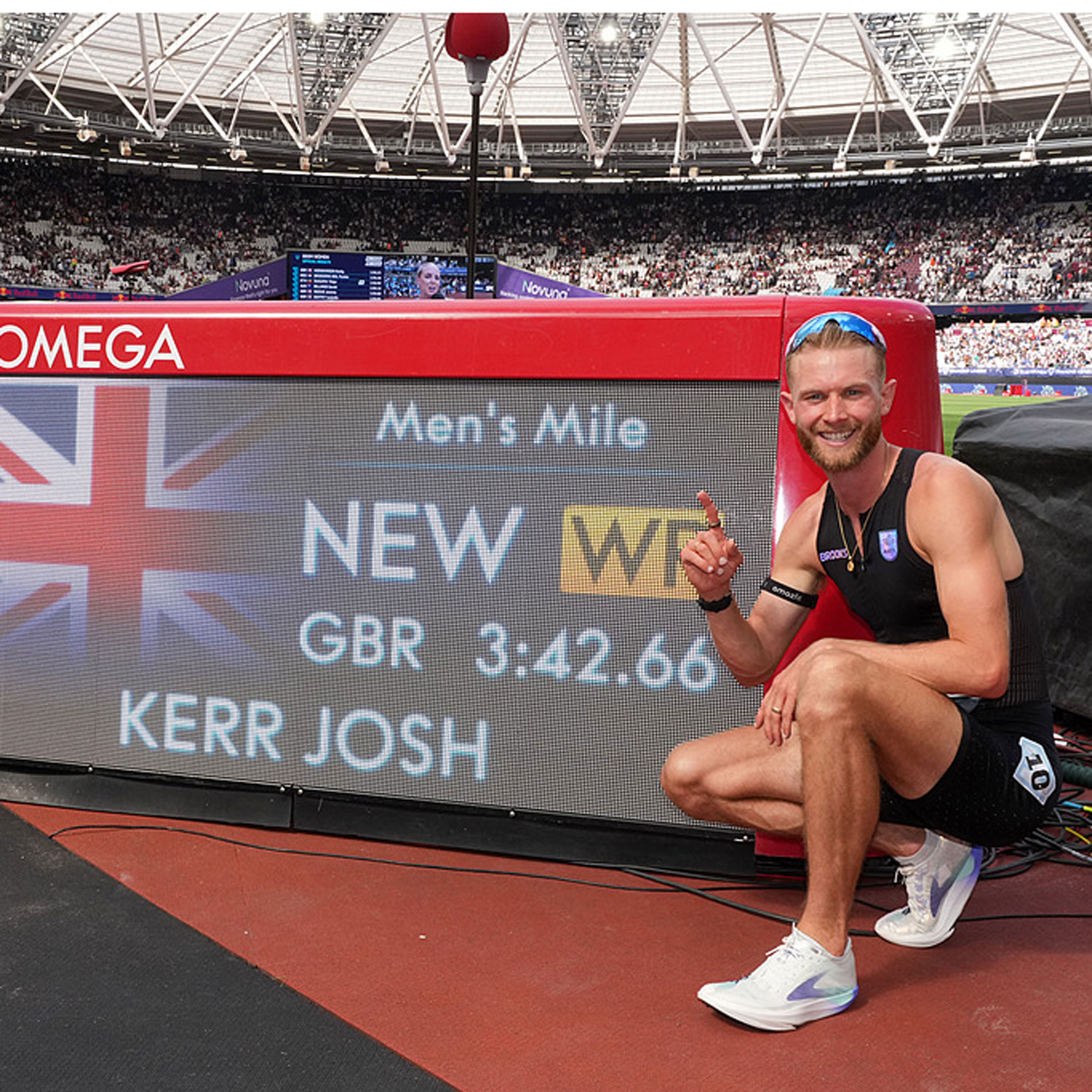 Kerr breaks men's mile world record at London Diamond League