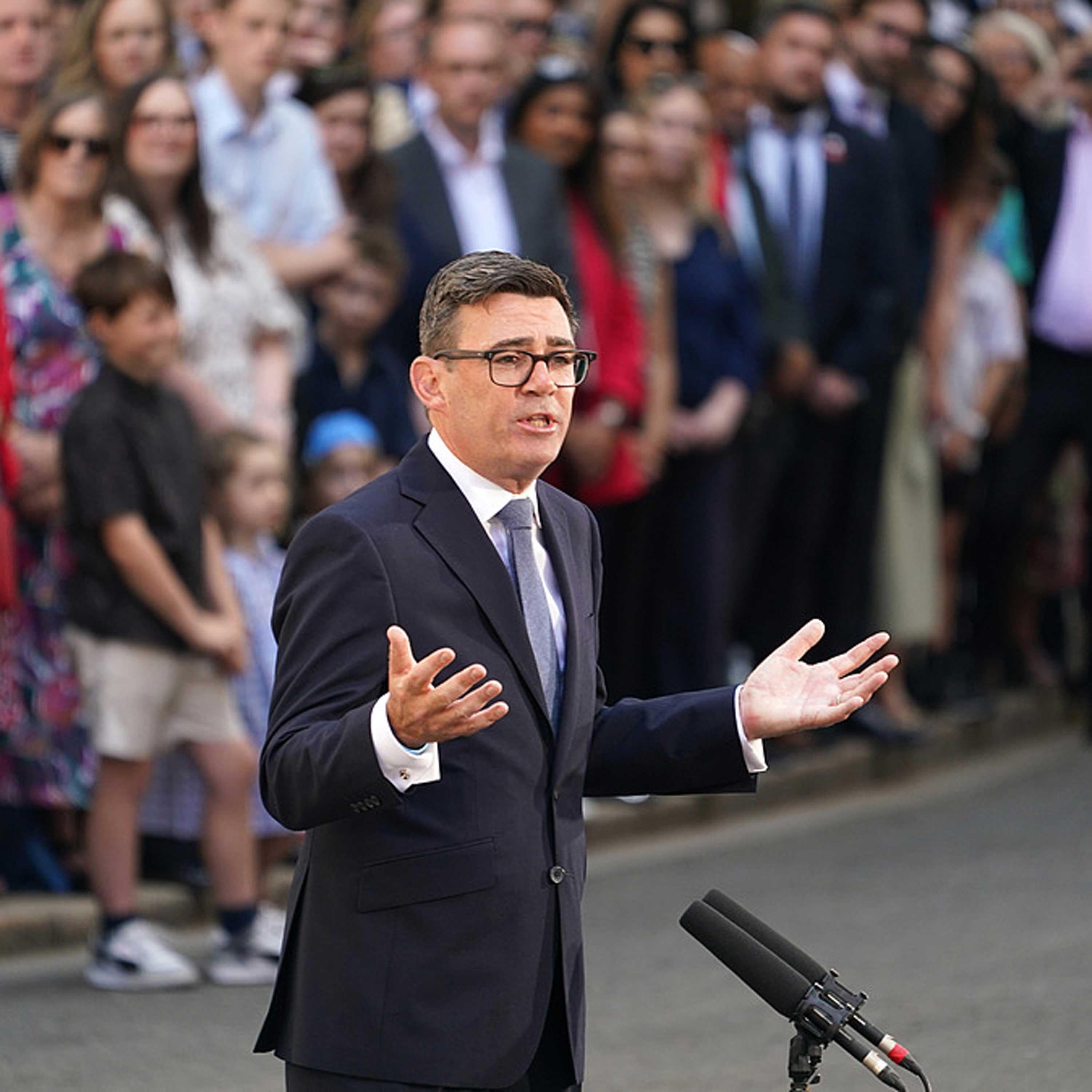 Andy Burnham officially becomes British prime minister episode artwork