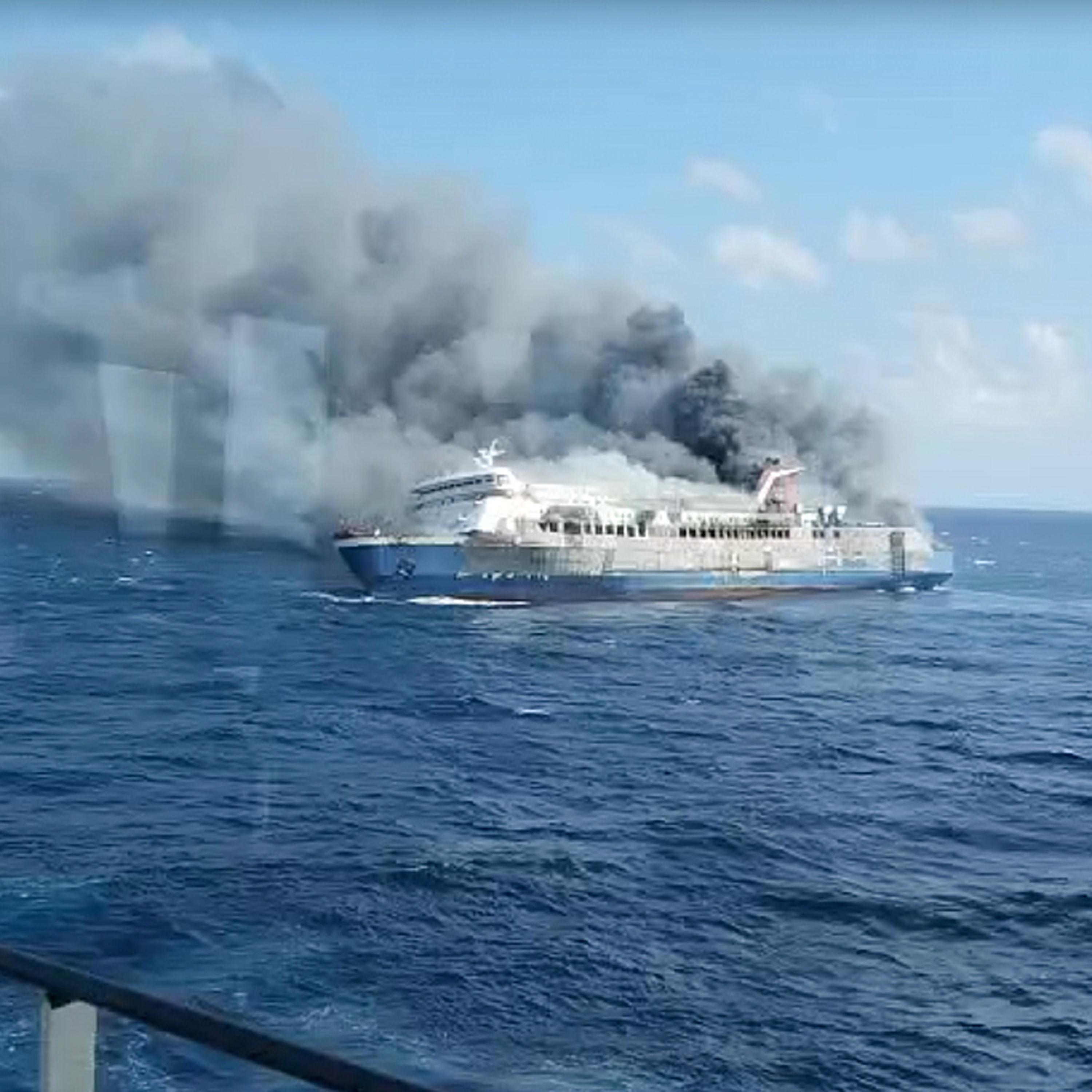 At least 5 dead, 41 still missing in ferry fire off Indonesia's Madura island