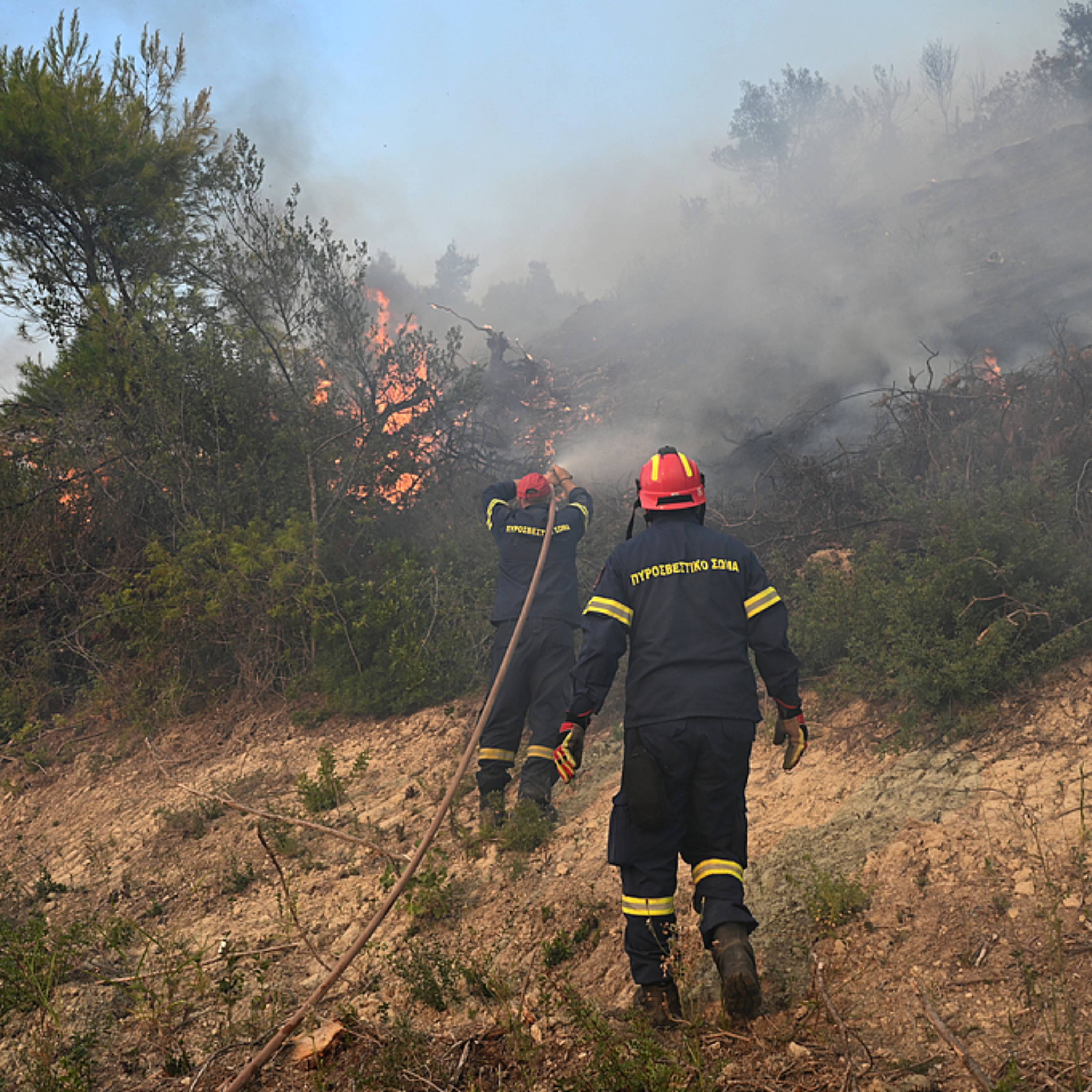 Wildfire prompts evacuations in popular Greek resort of Siviri episode artwork